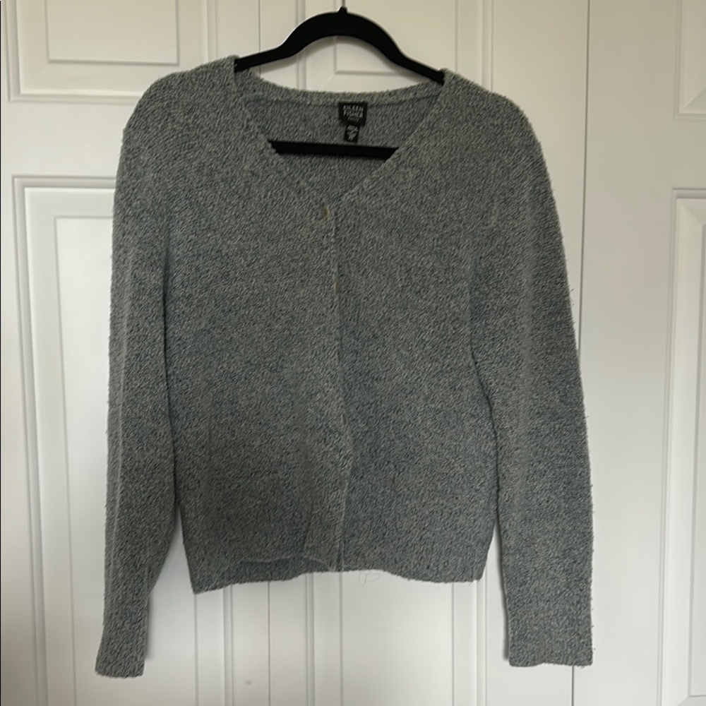 Eileen Fisher light blue Cardigan Sweater Soft Knit